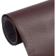 Sul autoadeziv din piele ecologica (imitatie piele) 0.75 x 2.5m Wenghe (Maro inchis) cu textura
