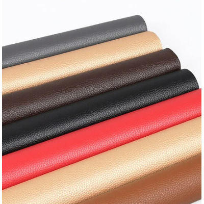 Sul autoadeziv din piele ecologica (imitatie piele) 0.75 x 2.5m BEJ  (cream deschis) cu textura