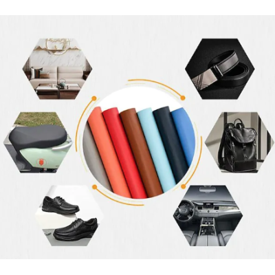 Sul autoadeziv din piele ecologica (imitatie piele) 0.75 x 2.5m ROSU