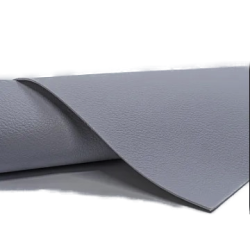 Sul autoadeziv din piele ecologica (imitatie piele) 75 CM x 250 CM GRI inchis cu textura