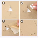 Sul autoadeziv LY din piele ecologica (imitatie piele) 0.45 x 3.0m BEJ Cream cu textura