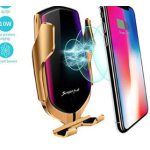 Suport auto cu incarcator wireless si senzor inteligent R1 USB