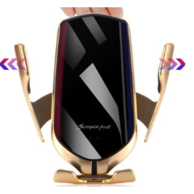 Suport auto cu incarcator wireless si senzor inteligent R1 USB