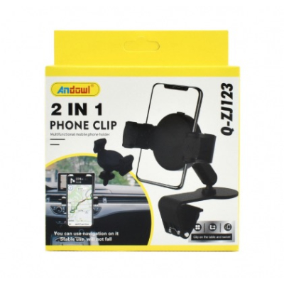 Suport auto telefon 2 in 1 ZJ123 rotire 360 grade