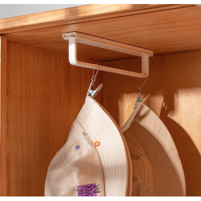 Suport autoadeziv pentru prosop retractabil 26.4 x 3 x 5.5 cm alb