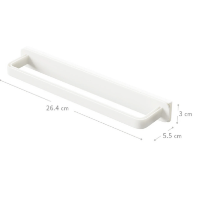 Suport autoadeziv pentru prosop retractabil 26.4 x 3 x 5.5 cm alb