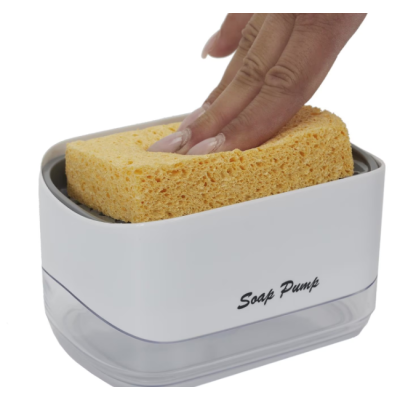 Suport burete vase cu rezervor sapun integrat 300 ml