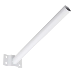 Suport consola / brat cu prindere pe perete / stalp pentru proiector solar stradal / lampa stradala ALB