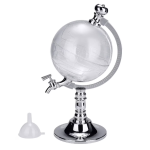 Suport cu dozator sub forma de glob pentru bauturi si lichide design practic capacitate 1.5L