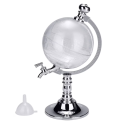 Suport cu dozator sub forma de glob pentru bauturi si lichide design practic capacitate 1.5L