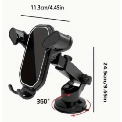 Suport de telefon auto cu ventuza RT 668 si rotire de 360