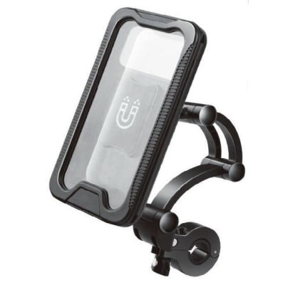 Suport de telefon pentru moto / bicicleta impermeabil cu carcasa si rotire S806