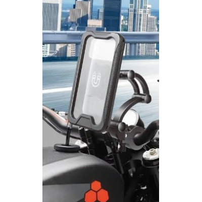 Suport de telefon pentru moto / bicicleta impermeabil cu carcasa si rotire S806