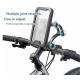 Suport de telefon pentru moto / bicicleta impermeabil cu carcasa si rotire S806