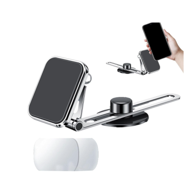 Suport magnetic si reglabil auto pentru telefon cu prindere pe bord F52