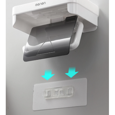 Suport multifunctional autoadeziv pentru hartie igienica