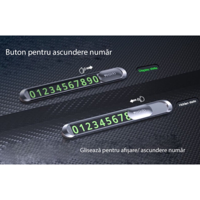 Suport Numar Telefon Auto Parcare Temporara T8