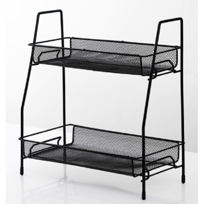 Suport organizator din metal cu 2 etajere AMIGOLD