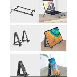 Suport pliabil laptop/telefon/tableta Andowl Q ZJ009 negru