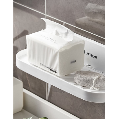 Suport pliabil pentru baie autoadeziv 36 x 15.3 cm alb