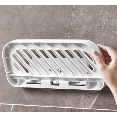 Suport pliabil pentru baie autoadeziv 36 x 15.3 cm alb