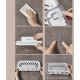 Suport pliabil pentru baie autoadeziv 36 x 15.3 cm alb