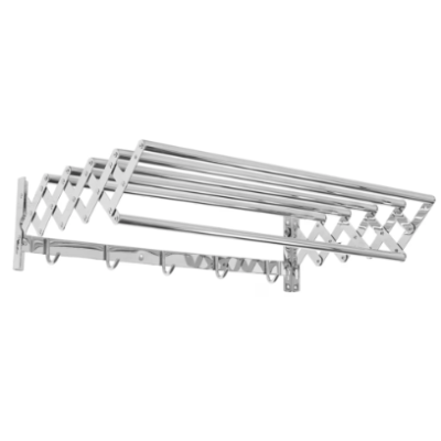 Suport pliabil pentru prosoape inox 7 bare 5 carlige