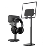 Suport Reglabil pentru Telefon/Tableta de birou cu suport pentru Casti Q-ZJ201