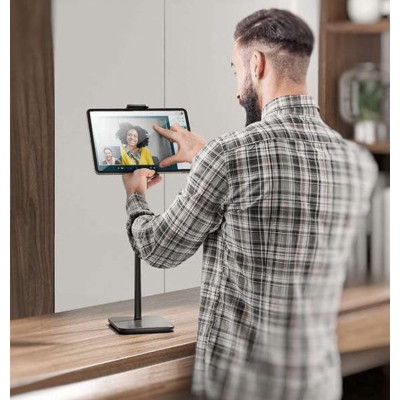 Suport Reglabil pentru Telefon/Tableta de birou cu suport pentru Casti Q-ZJ201