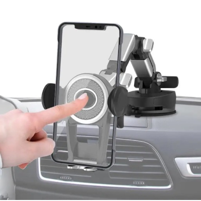 Suport Telefon mobil Brat Mare Reglabil cu Ventuza si Numar de Parcare