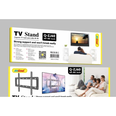 Suport Televizor Fix de Perete Greutate Suportata 75kg de la 40 la 80 inch Andowl, Q ZJ60
