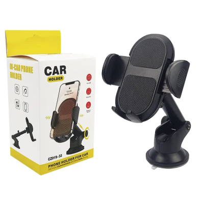 Suport Universal Auto CZ019-33 cu Ventuza pe Bord sau Parbriz