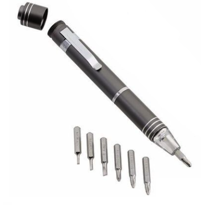 Surubelnita de buzunar tip stilou cu LED 7 in 1