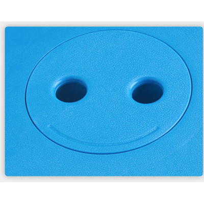 Taburet telescopic curcubeu albastru