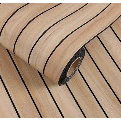 Tapet model riflaj lemn 3D MARO cu dungi 40 x 300cm