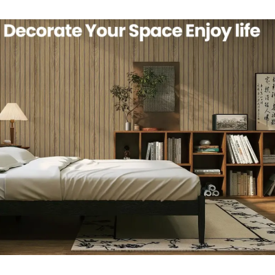 Tapet model riflaj lemn 3D MARO cu dungi 40 x 300cm