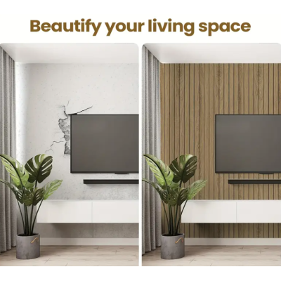 Tapet model riflaj lemn 3D MARO cu dungi 40 x 300cm