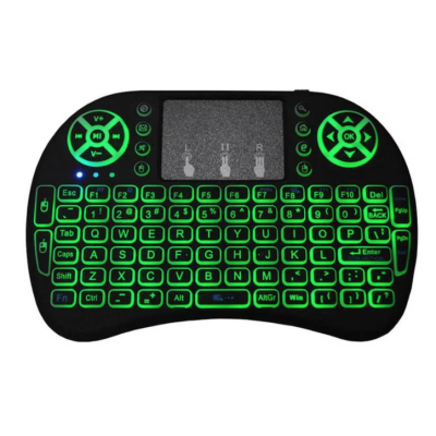 Tastatura Mini Wireless Q K07 cu Touchpad 2.4 GHz Iluminare RGB 7 Culori