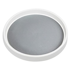 Tava rotativa gri cu alb