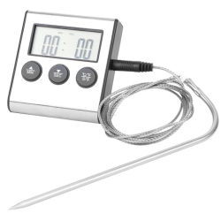 Termometru pentru carne cu afisaj si temporizator 0 250 grade C