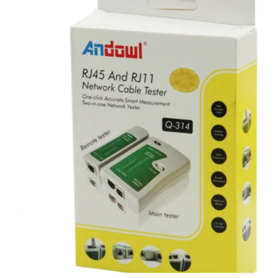 Tester cablu de retea Andowl RJ11 RJ45 25mA Q314