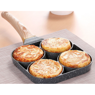 Tigaie antiaderenta cu 4 compartimente in forma de cerc