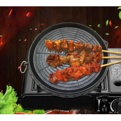 Tigaie rotunda pentru gratar AO 78288 dimensiune 32cm strat antiaderent