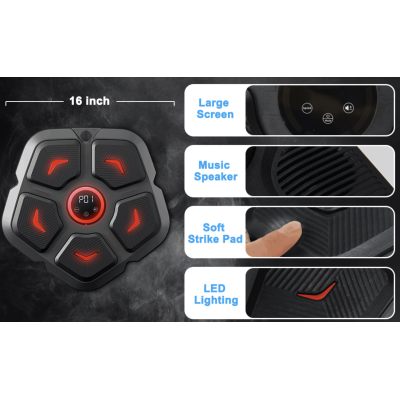 Tinta box muzicala inteligenta conexiune bluetooth 9 viteze antrenamente de box si fitness Incarcare USB