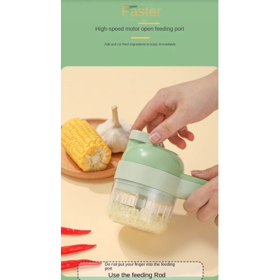 Tocator Electric 4 in 1 pentru Alimente Verde