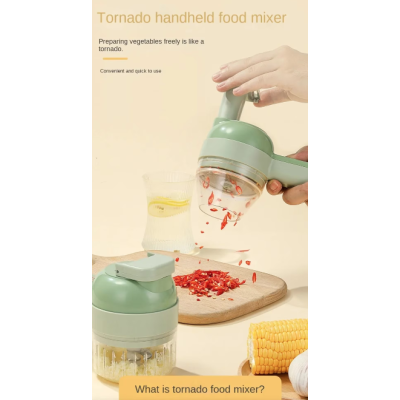 Tocator Electric 4 in 1 pentru Alimente Verde