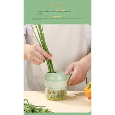 Tocator Electric 4 in 1 pentru Alimente Verde