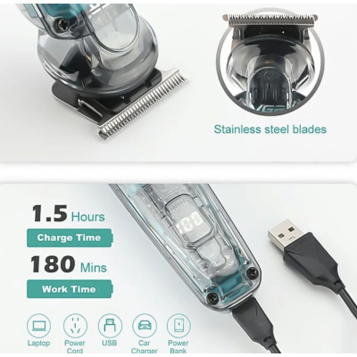 Trimmer profesional de tuns VGR pentru par si nas V949