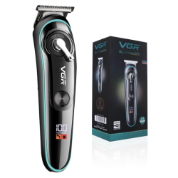 Trimmer profesional de tuns VGR V 075 cu afisaj LED si 4 piepteni