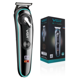 Trimmer profesional VGR V 075 cu afisaj LED si 4 piepteni 